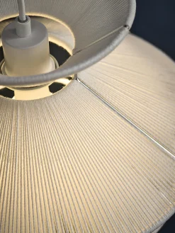 Lampada a sospensione in lino Kiku