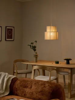 Lampada a sospensione in lino Lace