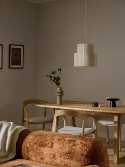 Lampada a sospensione in lino Lace