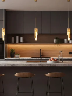 Lampada a sospensione piccola a LED con luce regolabile Maris