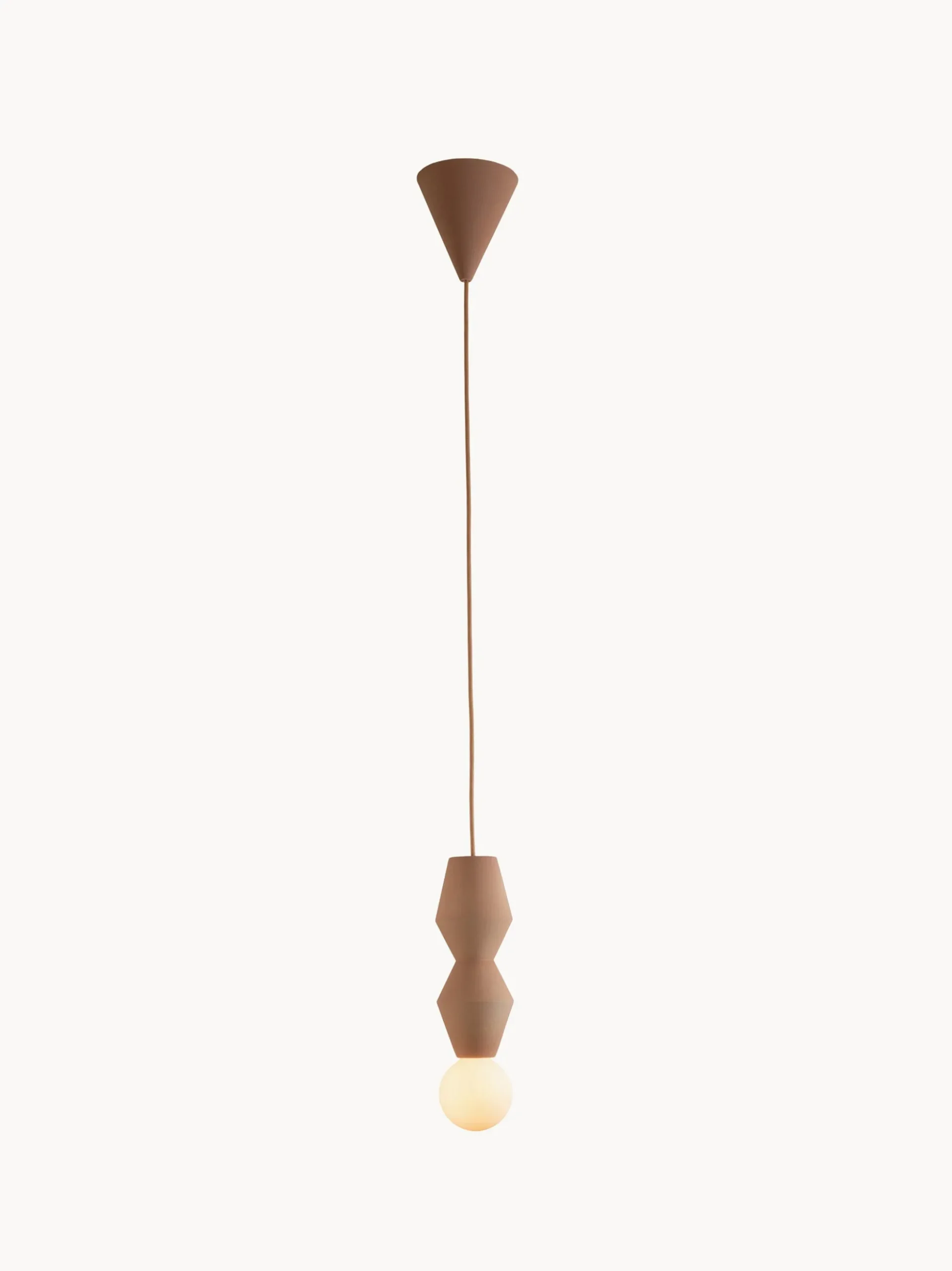 Lampada a sospensione piccola fatta a mano con luce regolabile STUCCO No. 2