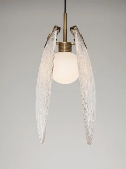 Lampada a sospensione piccola a LED fatta a mano Shelina