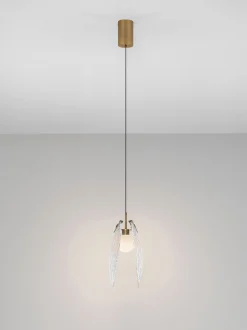 Lampada a sospensione piccola a LED fatta a mano Shelina