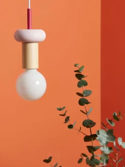 Lampada a sospensione piccola con luce regolabile fatta a mano Junit
