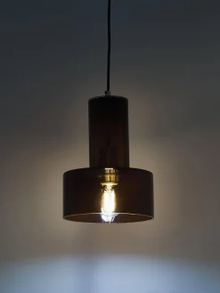 Lampada a sospensione piccola in vetro Flowy