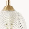 Lampada a sospensione piccola in vetro satinato Vario