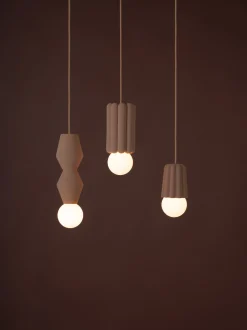 Lampada a sospensione piccola fatta a mano con luce regolabile STUCCO No. 3