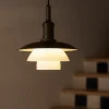 Lampada a sospensione piccola in vetro soffiato PH 3/3