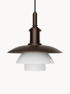 Lampada a sospensione piccola in vetro soffiato PH 3/3