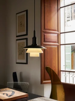 Lampada a sospensione piccola in vetro soffiato PH 3/3