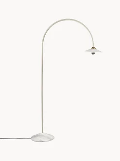 Lampada ad arco fatta a mano con base in marmo Moou