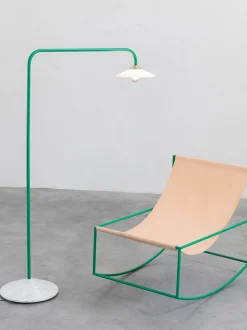 Lampada ad arco fatta a mano con base in marmo Moou
