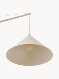 Lampada da lettura grande con base i travertino Reyna