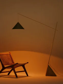 Lampada da lettura grande con base in marmo Reyna