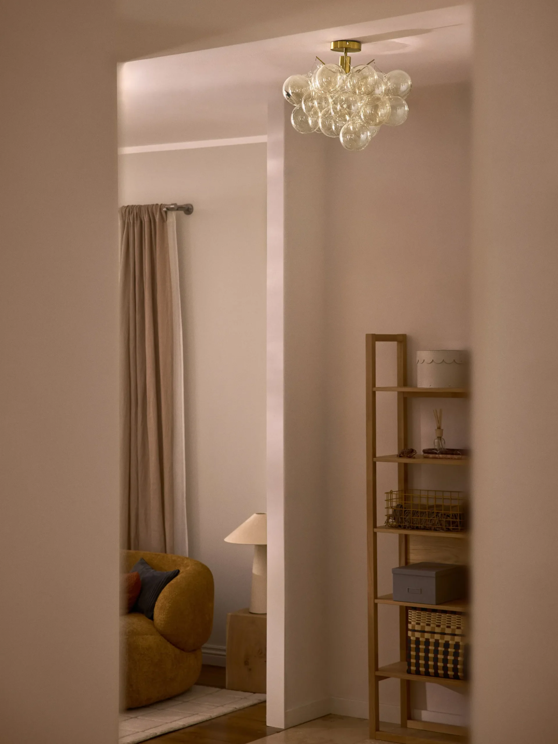 Lampada da soffito con sfere in vetro Bubbles