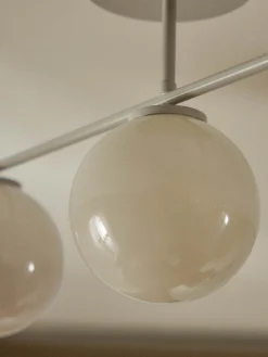 Lampada da soffitto in vetro opale Atlanta