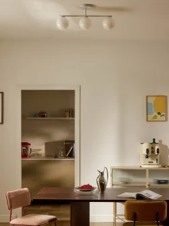 Lampada da soffitto in vetro opale Atlanta