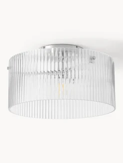 Lampada da soffitto in vetro scanalato Emmi