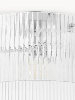 Lampada da soffitto in vetro scanalato Emmi