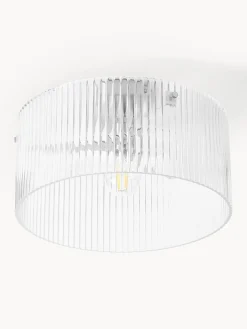 Lampada da soffitto in vetro scanalato Emmi