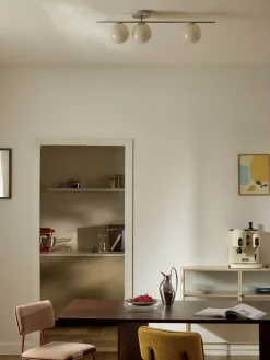 Lampada da soffitto in vetro opale Atlanta