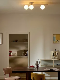 Lampada da soffitto in vetro opale Atlanta