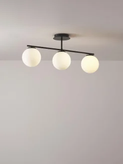 Lampada da soffitto in vetro opale Atlanta