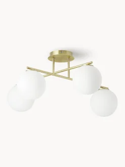 Lampada da soffitto in vetro opale Atlanta