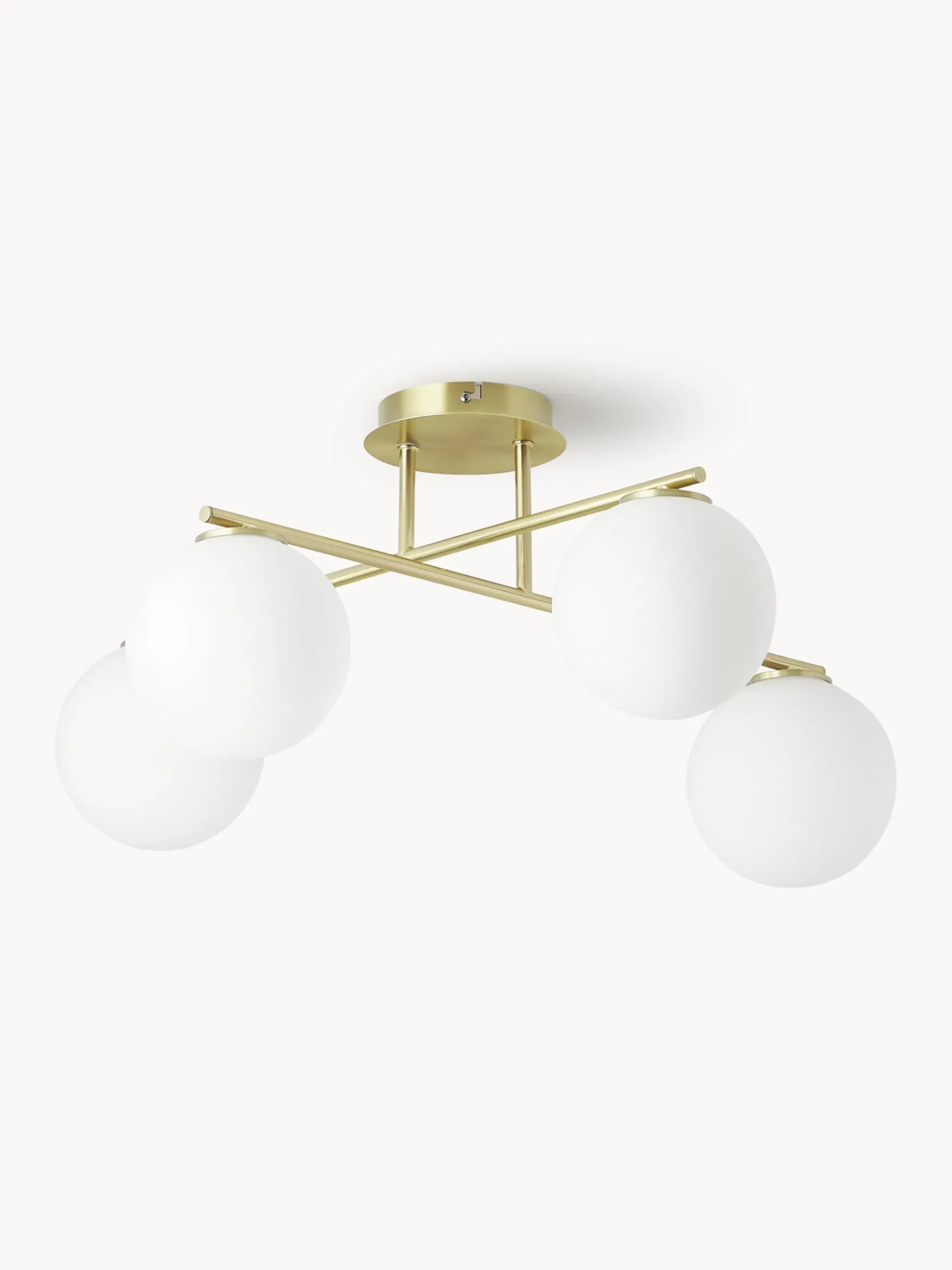 Lampada da soffitto in vetro opale Atlanta