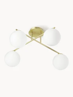 Lampada da soffitto in vetro opale Atlanta