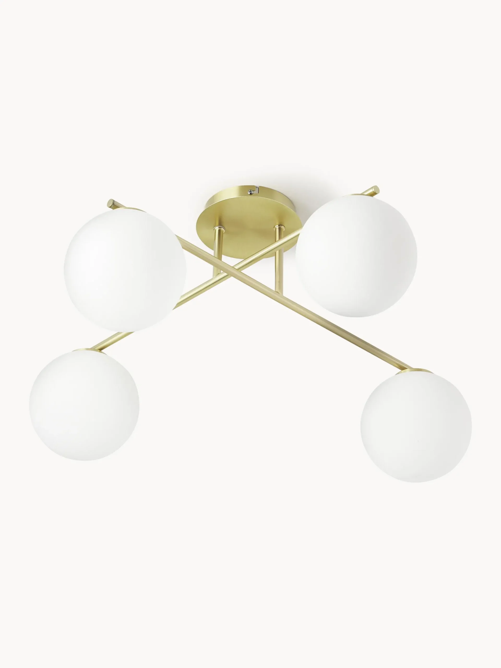 Lampada da soffitto in vetro opale Atlanta