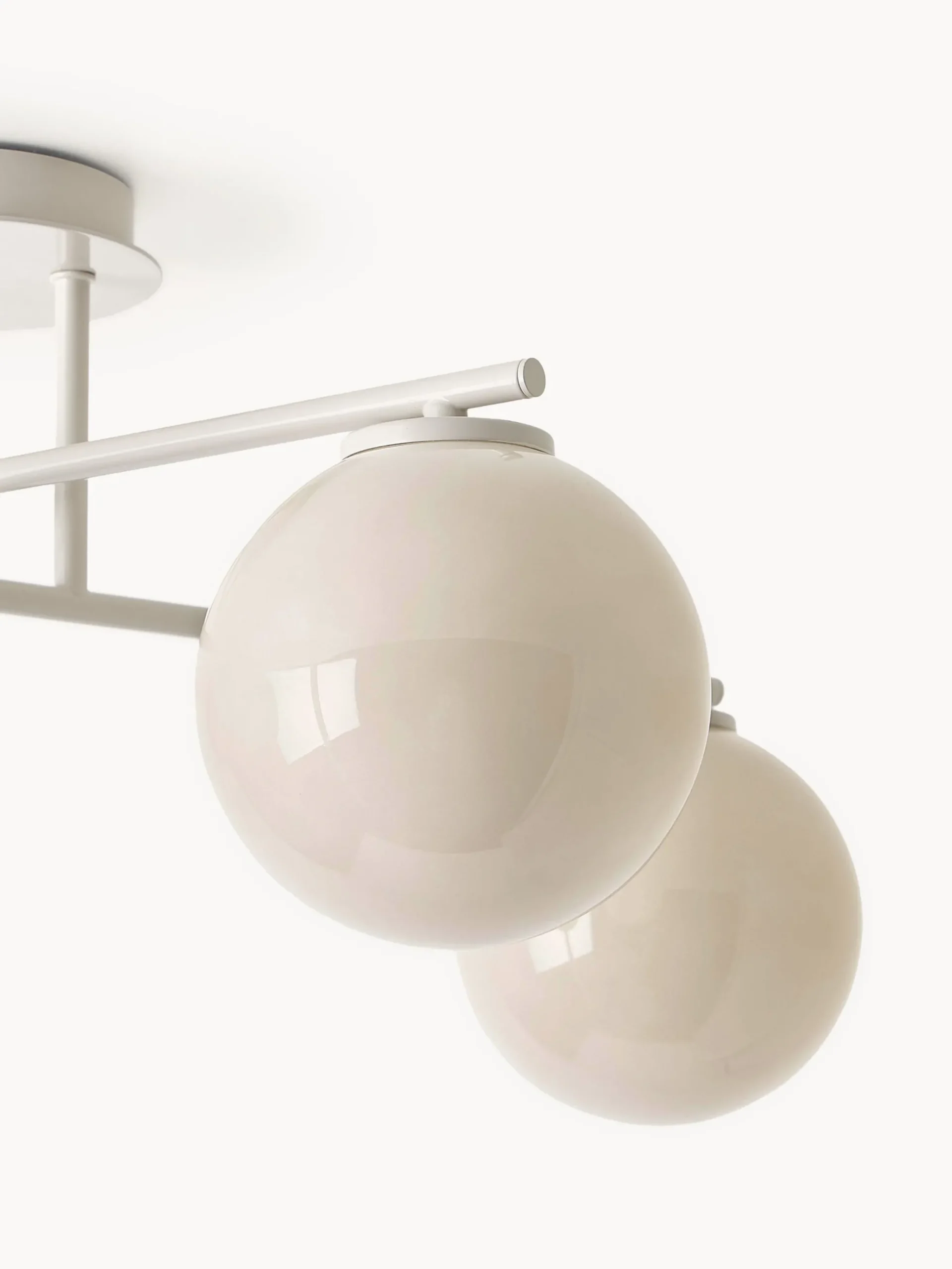 Lampada da soffitto in vetro opale Atlanta