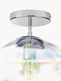 Lampada da soffitto in vetro iridescente Amora