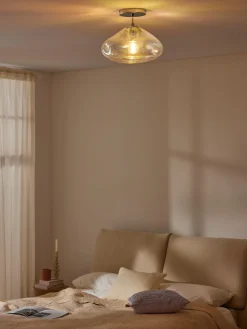 Lampada da soffitto in vetro iridescente Amora
