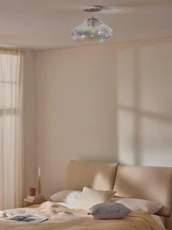Lampada da soffitto in vetro iridescente Amora
