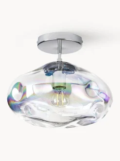 Lampada da soffitto in vetro iridescente Amora