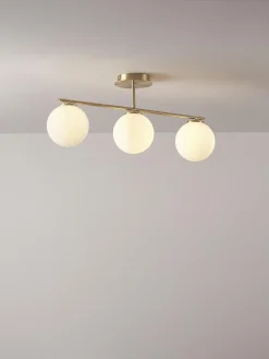 Lampada da soffitto in vetro opale Atlanta