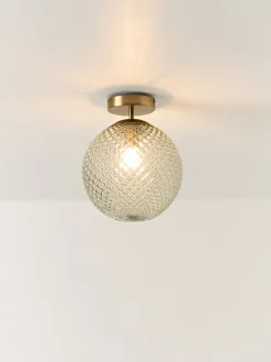 Lampada da soffitto piccola in vetro Lorna
