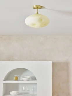 Lampada da soffittoin vetro opalino Josie
