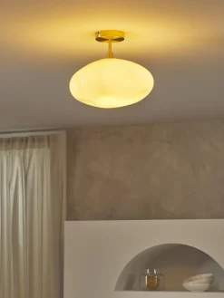Lampada da soffittoin vetro opalino Josie