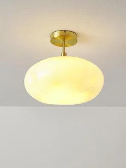 Lampada da soffittoin vetro opalino Josie