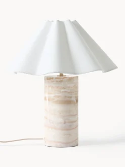 Lampada da tavolo a LED con luce regolabile e base in marmo Arya