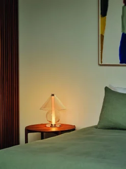 Lampada da tavolo a LED in vetro soffiato con luce regolabile Fragile