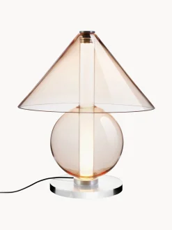 Lampada da tavolo a LED in vetro soffiato con luce regolabile Fragile