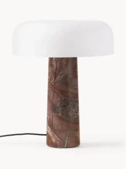 Lampada da tavolo con base in marmo Carla