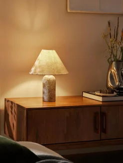 Lampada da tavolo con base in marmo Gia