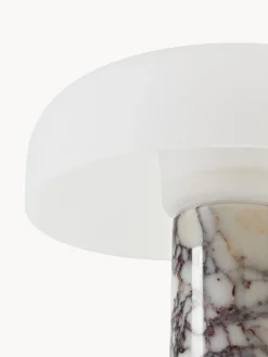 Lampada da tavolo con base in marmo Calcatta viola Carla