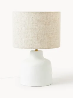 Lampada da tavolo con base in cemento Ike