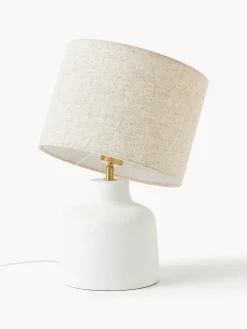 Lampada da tavolo con base in cemento Ike