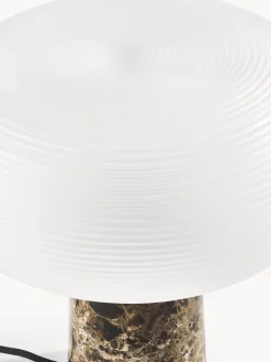 Lampada da tavolo con base in marmo Mariella